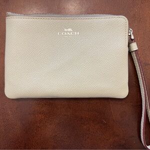 Coach Light Green Wristlet